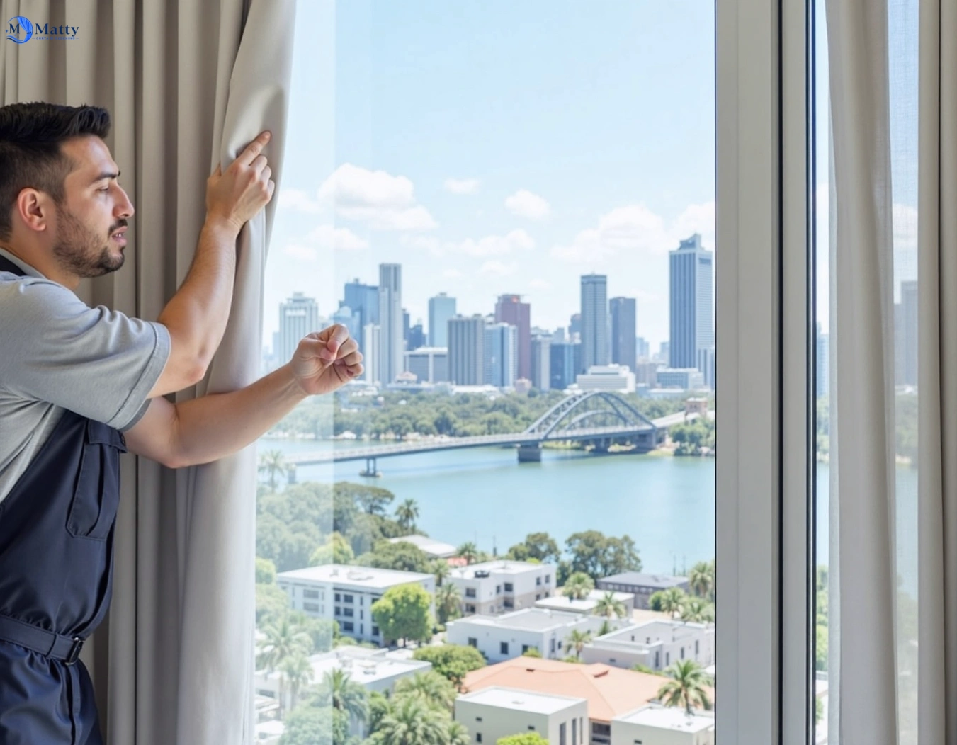 Professional curtain steam cleaning service highton-vic QLD by Matty Curtain Cleaning